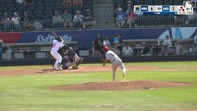 Jansel Luis homers (6) on a fly ball to center field. Junior Franco scores. Angel Ortiz scores.
