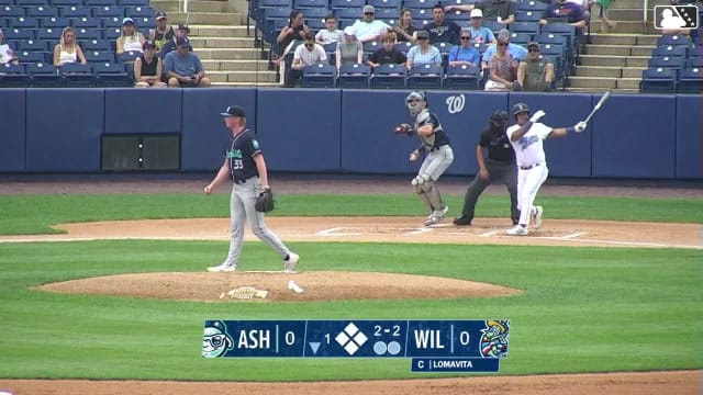 Bryce Mayer strikes out Caleb Lomavita