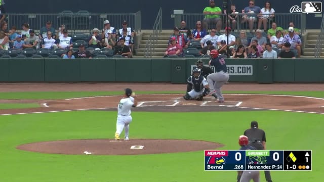Leo Bernal homers (11) on a fly ball to left field. Victor Scott II scores. Nolan Gorman scores.