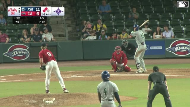 Ethan Frey singles on a sharp line drive to left fielder Yophery Rodriguez. Freuddy Batista scores. Justin Thomas Jr. to 3rd.