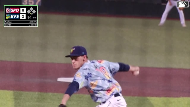 Robert Calaz homers (5) on a fly ball to center field.