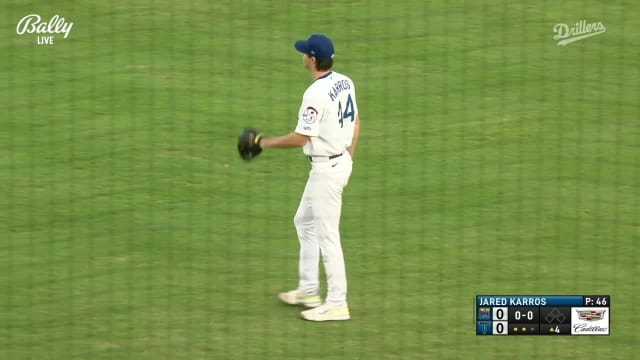 Jared Karros strikes out the side in the 4th