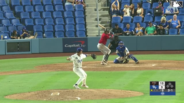 Wilder Dalis homers (14) on a line drive to right field.