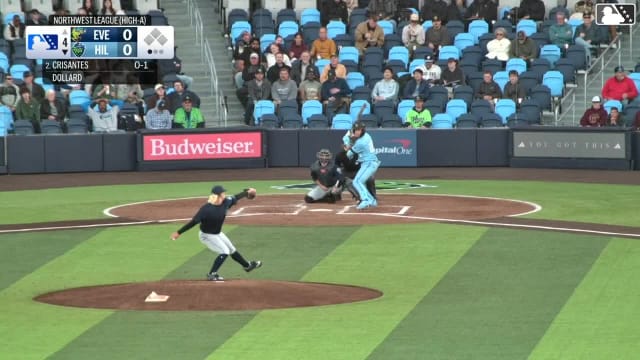 Demetrio Crisantes homers (1) on a fly ball to right center field.
