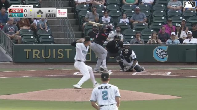 Abimelec Ortiz homers (14) on a fly ball to right center field.