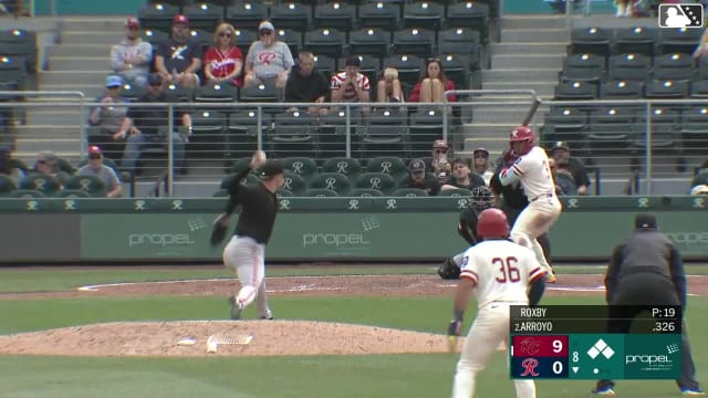 Braxton Roxby In play, run(s) to Michael Arroyo