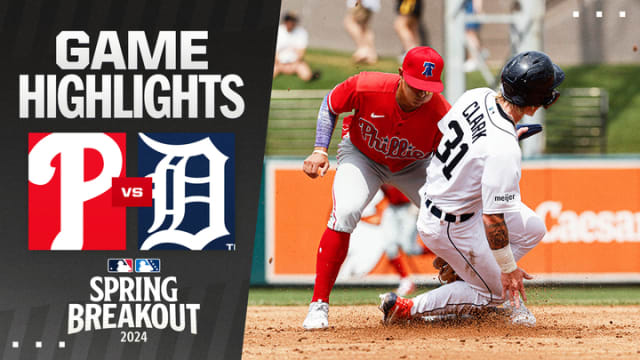 Phillies vs. Tigers Spring Breakout Highlights 