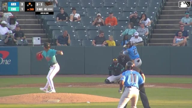 Alfonsin Rosario homers (8) on a fly ball to right center field. Jaison Chourio scores.