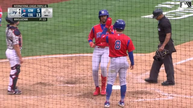 Kevin Alcántara's second home run of the game