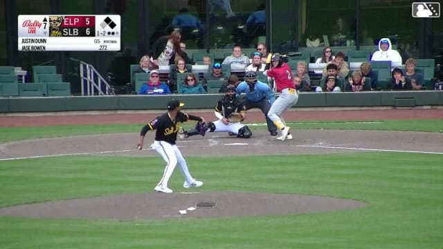 Jase Bowen doubles (8) on a sharp line drive to center fielder Nelson Rada. Samad Taylor scores. Nick Solak scores. Jase Bowen out at 3rd on the throw, center fielder Nelson Rada to pitcher Justin Dunn to third baseman Christian Moore to second baseman Nick Madrigal.