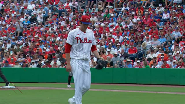 Andrew Painter strikes out José Barrero 