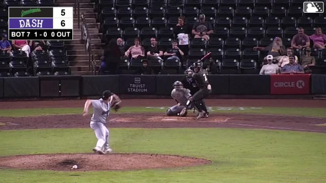 Kyle Lodise doubles (10) on a line drive to left fielder Jhonny Severino. Bryce Eblin scores. Alex Ungar scores.
