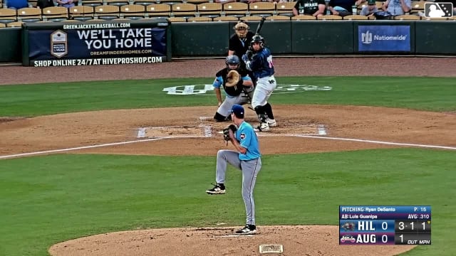 Luis Guanipa singles on a ground ball to left fielder Yerlin Luis. Cody Miller scores. Alex Lodise to 3rd.