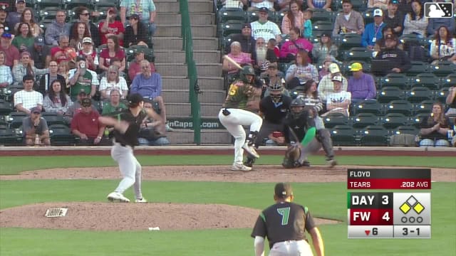 Kavares Tears singles on a ground ball to right fielder Esmith Pineda. Alex McCoy scores. Jack Costello to 3rd.