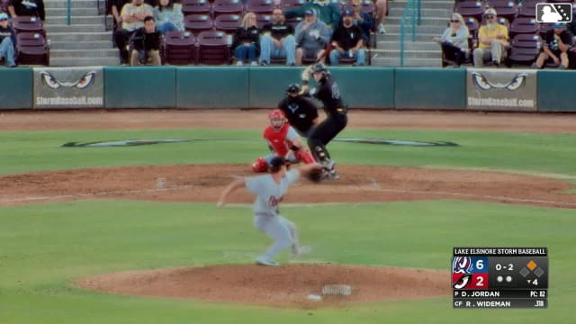 Ryan Wideman singles on a line drive to right fielder Lucas Ramirez. Qrey Lott scores. Ryan Wideman to 2nd.