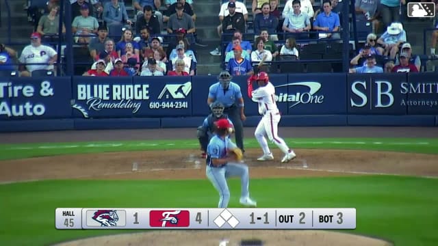 Aroon Escobar homers (9) on a fly ball to left center field.