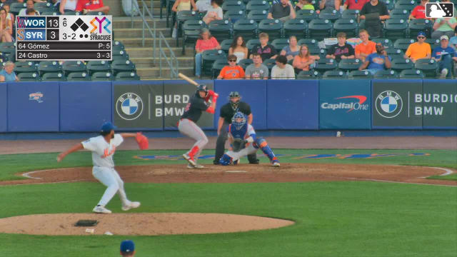 Allan Castro homers (8) on a fly ball to left center field.