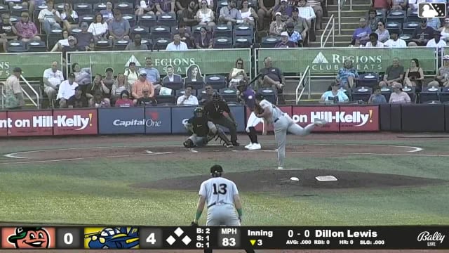 Dillon Lewis homers (10) on a fly ball to left field.