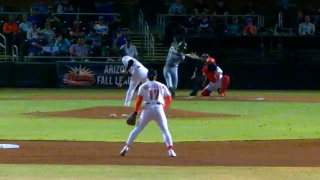 Braden Montgomery's RBI double