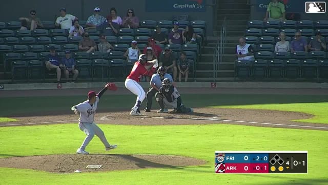 Lazaro Montes homers (12) on a fly ball to center field.