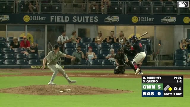 Jeferson Quero homers (6) on a fly ball to left field. Akil Baddoo scores.