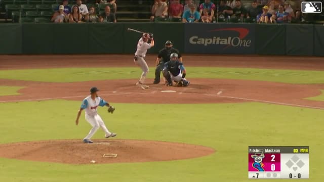 Dylan Dreiling homers (14) on a fly ball to right center field.