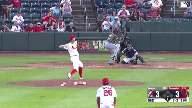 Lazaro Montes homers (24) on a fly ball to center field.