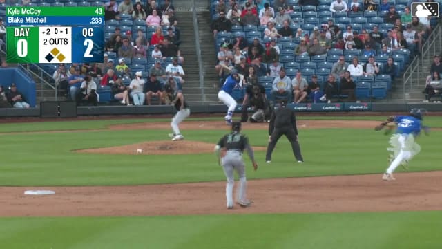 Blake Mitchell singles on a ground ball to left fielder Mason Neville. Diego Guzman scores. Asbel Gonzalez to 3rd.
