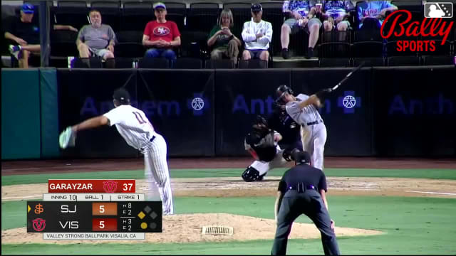 Lorenzo Meola doubles (21) on a sharp line drive to left fielder Yerald Nin. Oliver Tejada scores.