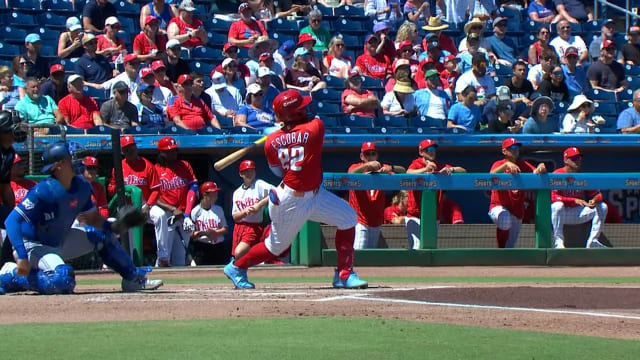 Aroon Escobar's solo home run