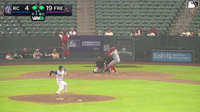 Hayden Alvarez singles on a ground ball to center fielder Landyn Vidourek. Samil Dishmey scores. Felix Morrobel to 3rd.