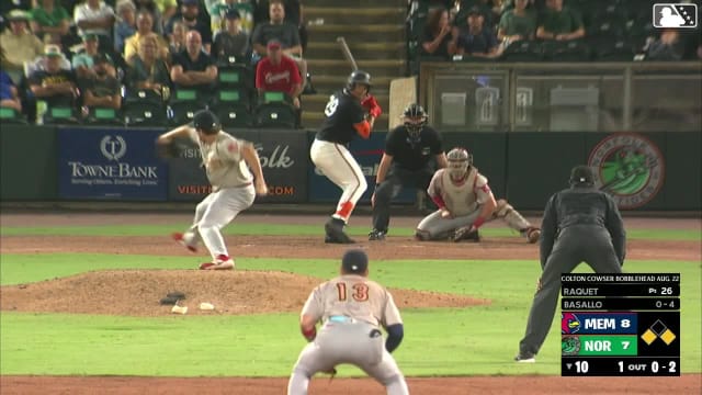 Samuel Basallo's game-tying single