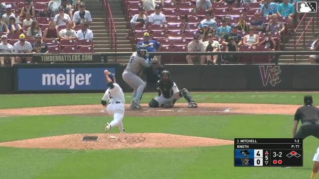 Blake Mitchell homers (17) on a fly ball to right center field. Diego Guzman scores.