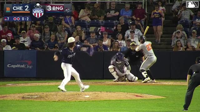 Griff O'Ferrall singles on a line drive to left fielder Vincent Perozo. Andrés Nolaya scores. Griff O'Ferrall to 2nd.