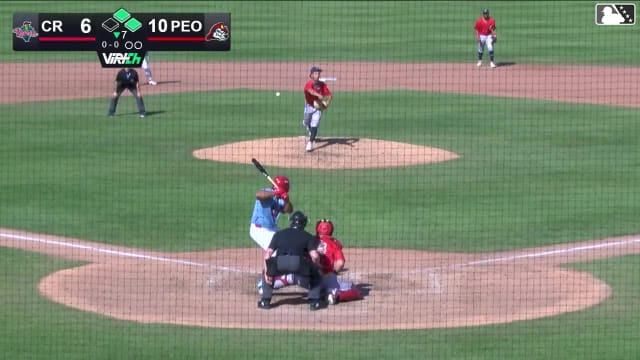 Rainiel Rodriguez singles on a line drive to right fielder Miguel Briceno. Anyelo Encarnación scores. Won-Bin Cho to 3rd. Tai Peete to 2nd.