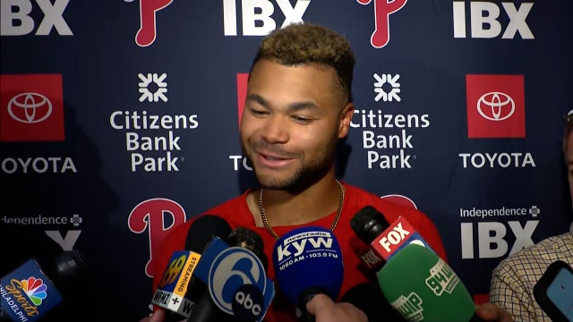 Justin Crawford on playing in his big league debut