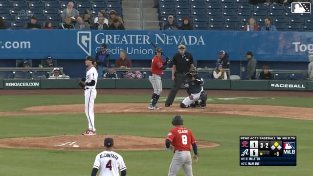 Blake Walston records his fifth strikeout