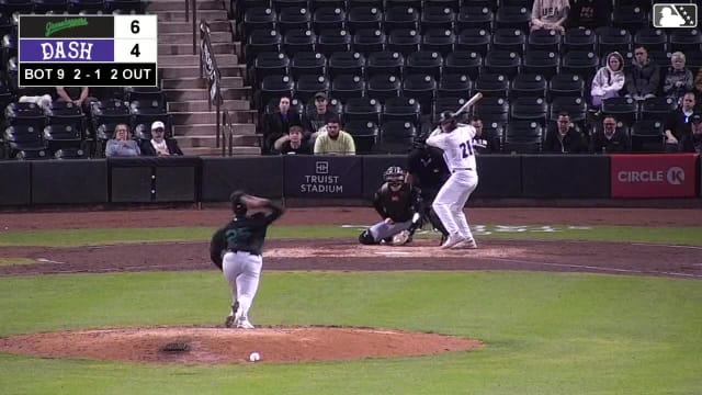 Caleb Bonemer homers (10) on a fly ball to left center field. Ely Brown scores.