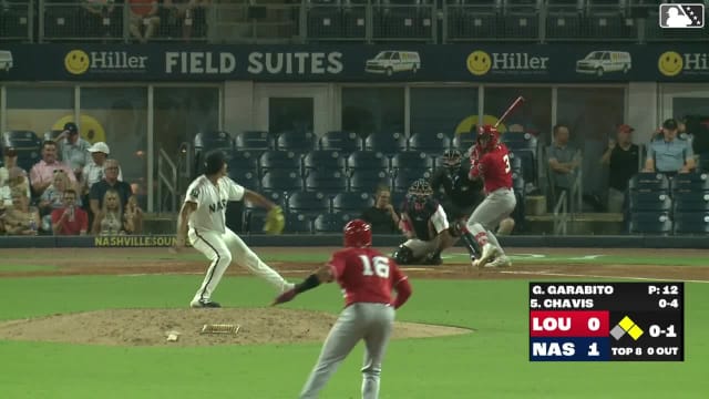Leo Balcazar homers (1) on a fly ball to left center field. Noelvi Marte scores.