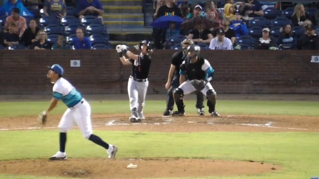 Dylan Dreiling's first professional home run