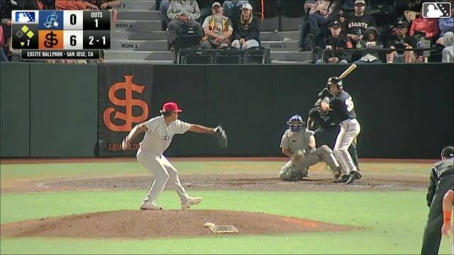 Lorenzo Meola singles on a line drive to left fielder Breyson Guedez. Hayden Jatczak scores. Rod Barajas Jr. to 2nd.