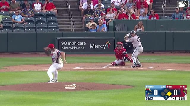 Kala'i Rosario strikes out swinging.