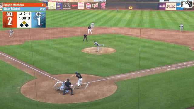 Blake Mitchell homers (22) on a fly ball to right field. Zion Rose scores.