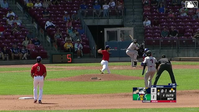 Welbyn Francisca homers (16) on a fly ball to right field. Dauri Fernandez scores.