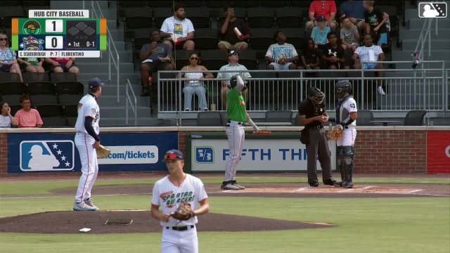 Sammy Stafura homers (13) on a fly ball to center field.