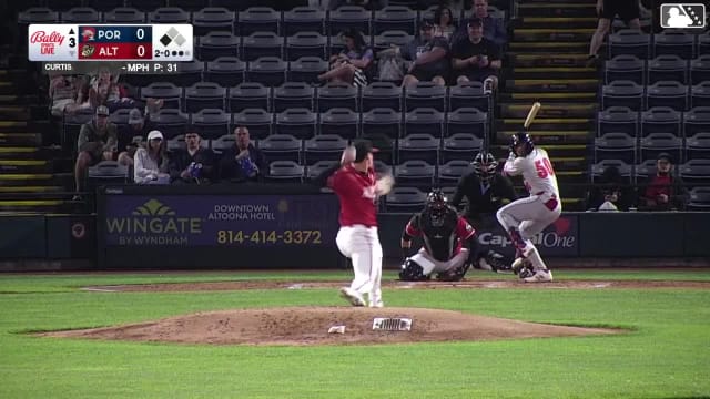 Franklin Arias homers (1) on a fly ball to center field. Drew Ehrhard scores.