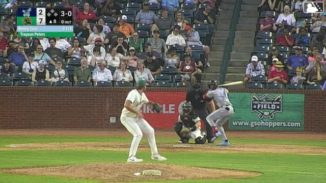 Ronny Cruz homers (5) on a fly ball to left field.