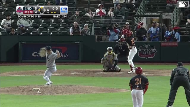 Nick Dombkowski In play, run(s) to Joshua Báez