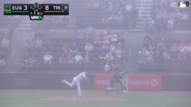 Dakota Jordan homers (9) on a fly ball to left center field.