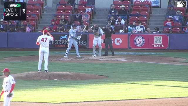 Jonny Farmelo swats an opposite-field homer